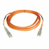 Tripp Lite by Eaton Cable Fibra Óptica Dúplex Multimodo LC Macho - LC Macho, 1 Metro, Naranja  1