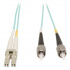 Tripp Lite by Eaton Cable Fibra Óptica Multimodo OM3 2x LC Macho - 2x ST Macho, 5 Metros, Turquesa