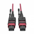 Tripp Lite by Eaton Cable Fibra Óptica MPO/MTP Hembra - MPO/MTP Hembra, 15 Metros, Magenta