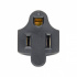 Tripp Lite by Eaton Adaptador de Cable de Alimentación P002-000, NEMA 5-15R Hembra - IEC-320-C14 Macho, Negro  2