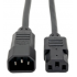 Tripp Lite by Eaton Cable de Poder para PC C14 Coupler Macho -  C13 Hembra Coupler, 30.5cm, Negro  1
