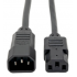 Tripp Lite by Eaton Cable de Poder para PC C14 Coupler Macho -  C13 Hembra Coupler, 30.5cm, Negro  1