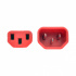 Tripp Lite by Eaton Cable de Poder C13 Macho - C14 Hembra, 60cm, Rojo - Imagen adicional 4