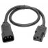 Tripp Lite by Eaton Cable de Poder para PC C14 Coupler Macho -  C13 Hembra Coupler, 61cm, Negro  2