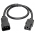 Tripp Lite by Eaton Cable de Poder para PC C14 Coupler Macho -  C13 Hembra Coupler, 61cm, Negro  3