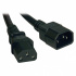 Tripp Lite by Eaton Cable de Poder para PC C14 Coupler Macho -  C13 Hembra Coupler, 91cm, Negro  1