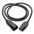 Tripp Lite by Eaton Cable de Poder para PC C14 Coupler Macho -  C13 Hembra Coupler, 1.22 Metros, Negro  3