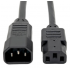 Tripp Lite by Eaton Cable de Poder 18AWG, C13 coupler Macho - C14 coupler Hembra, 3 Metros  1