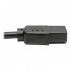 Tripp Lite by Eaton Cable de Poder C14 Macho - 2x C13 Hembra, 45cm, Negro - Imagen adicional 4