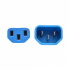 Tripp Lite by Eaton Cable de Poder C14 Macho - C13 Hembra, 60cm, Azul - Imagen adicional 3