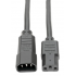 Tripp Lite by Eaton Cable de Poder C13 coupler Macho - C14 coupler Hembra, 3 Metros, Negro  1