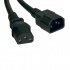 Tripp Lite by Eaton Cable de Poder C13 coupler Macho - C14 coupler Hembra, 3 Metros, Negro  3