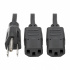 Tripp Lite by Eaton Cable de Poder Divisor en ''Y'' NEMA 5-15P Macho - C13 Coupler Hembra, 1.83 Metros, Negro