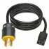 Tripp Lite by Eaton Cable de Poder para Uso Pesado C13 Macho - NEMA L6-20P Hembra, 1.8 Metros, Negro  1