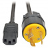 Tripp Lite by Eaton Cable de Poder para Uso Pesado C13 Macho - NEMA L6-20P Hembra, 1.8 Metros, Negro  2
