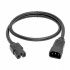 Tripp Lite by Eaton Cable de Poder C14 Acoplador Macho - C15 Acoplador Hembra, 90cm, Negro - Imagen adicional 1
