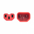 Tripp Lite by Eaton Cable de Poder C14 Acoplador Macho - C15 Acoplador Hembra, 1.83 Metros, Rojo  3