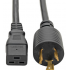 Tripp Lite by Eaton Cable de Poder para PDU/UPS C19 Coupler Macho - NEMA L6-20P Hembra, 4.3 Metros, Negro  1