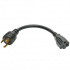 Tripp Lite by Eaton Cable de Poder NEMA L5-20P Macho - NEMA 5-15R Hembra, 15cm, Negro  1