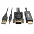 Tripp Lite by Eaton Cable HDMI Macho - VGA/3.5mm/USB A Macho, 1080p, 60Hz, 1.8 Metros, Negro  1