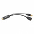 Tripp Lite by Eaton Adaptador HDMI Macho - DisplayPort/USB A Hembra, 15cm, Negro  3