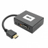 Tripp Lite by Eaton Adaptador HDMI Macho - 3x VGA/2x 3.5mm Hembra, 15cm, Negro  1