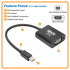 Tripp Lite by Eaton Adaptador Mini DisplayPort Macho - VGA Hembra, Negro  8