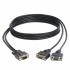 Tripp Lite by Eaton Cable Divisor en Y para Monitor VGA de Alta Resolución HD15 Macho - 2x HD15 Hembra, 1.83 Metros, Negro  1