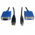 Tripp Lite by Eaton Cable KVM USB A/HD15 Macho - USB B/HD15 Macho, 1.8 Metros, Negro  1