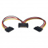 Tripp Lite by Eaton Cable de Poder SATA de 15 Pines Macho - 2x SATA de 15 Pines Hembra, 15cm, Negro/Rojo