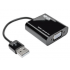 Tripp Lite by Eaton Adaptador VGA (D-Sub) Hembra - USB A Macho, Negro  1