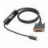Tripp Lite by Eaton Cable USB C Macho - DVI-D Macho, 91cm, Compatible con Thunderbolt 3, Negro  3