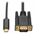 Tripp Lite by Eaton Cable USB C Macho - VGA Macho, 91cm, Compatible con Thunderbolt 3, Negro  1