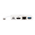Tripp Lite by Eaton Hub Adaptador USB C Macho - 1x USB A/USB C/HDMI/RJ-45 Hembra, Blanco  2
