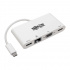 Tripp Lite by Eaton Adaptador Multipuerto USB-C Macho - USB 3.0A/RJ-45/VGA/HDMI Hembra, Blanco
