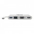Tripp Lite by Eaton Adaptador Multipuerto USB-C Macho - USB 3.0A/RJ-45/VGA/HDMI Hembra, Blanco - Imagen adicional 2