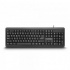 Teclado True Basix Estándar TB-01005, Alámbrico, 1.4 Metros, USB, Negro (Inglés)