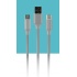 True Basix Cable USB-C Macho - USB-C/Micro-USB B Macho, 1.2 Metros   1