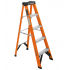 Escalera Plegable Truper EST-24FV, Fibra de vidrio, 2.9 Metros, 4 Peldaños, hasta 175kg