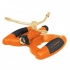 Truper Aspersor con Base ASP-B3, 3 Brazos, Giratorio, Naranja/Negro  1