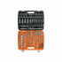Truper Juego de Dados con Matraca JD-172P, 1/4", 3/8" y 1/2", Cromado, 172 Piezas  1