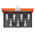 Truper Juego de Dados 13928, 1/2", Cromado, 7 Piezas