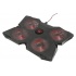 Trust Base Enfriadora GXT 278 Yozu para Laptop 17.3", 4 Ventiladores, Negro/Rojo  1