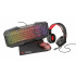 Kit Gamer 4 en 1 Trust GXT 788RW Bundle Teclado + Mouse + Audífonos + Mousepad, Alámbrico, USB, Negro (Inglés)