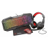 Kit Gamer de Teclado, Mouse, Audífonos y Mousepad Trust GXT 1180RW, Alámbrico, USB/3.5mm, Negro/Rojo (Español)  1