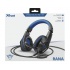 Trust Audífonos Gamer GXT 404B Rana para PS4/PS5, Alámbrico, 1 Metro, 3.5mm, Negro/Azul  1