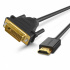 Ugreen Cable HDMI Macho - DVI 24+1 Macho, 1080p, 2 Metros, Negro  1