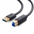 Ugreen Cable USB A Macho - USB B Macho 2 Metros, Negro  1