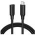 Ugreen Cable USB-C Macho - USB-C Hembra, 1 Metro, Negro  1