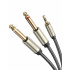 Ugreen Cable AUX 3.5mm Macho - 2x 6.5mm Macho, 5 Metros, Negro  1